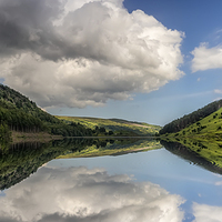 Buy canvas prints of Autumn Reflections Geirionydd Lake by Adrian Evans