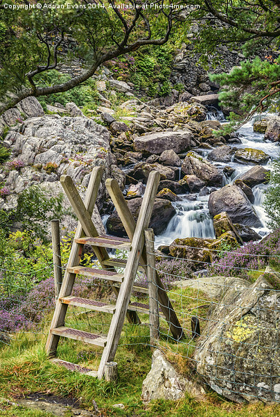 Waterfall Entrance Snowdonia  Picture Board by Adrian Evans
