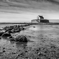 Buy canvas prints of Church in the Sea by Adrian Evans