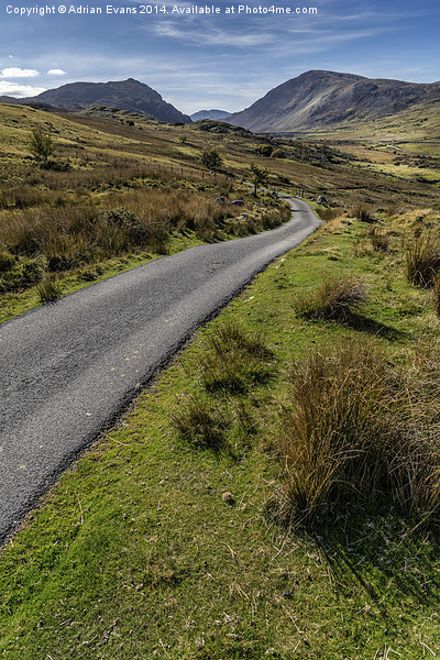 Winding Road to llyn Cowlyd Reservoir Picture Board by Adrian Evans