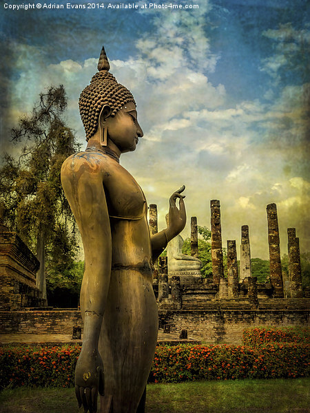 Sukhothai Buddha Picture Board by Adrian Evans