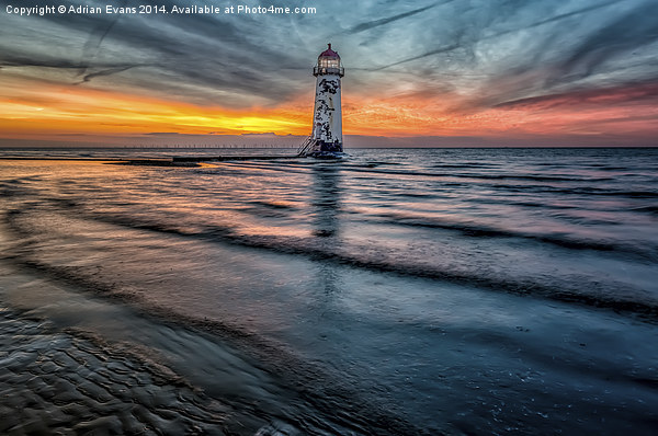 Talacre Lighthouse Wales  Picture Board by Adrian Evans