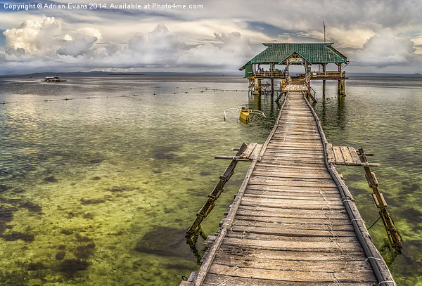 Rickety Pier Mactan Island Philippines Picture Board by Adrian Evans