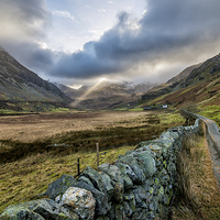 Buy canvas prints of Nant Ffrancon Pass Snowdonia Wales  by Adrian Evans