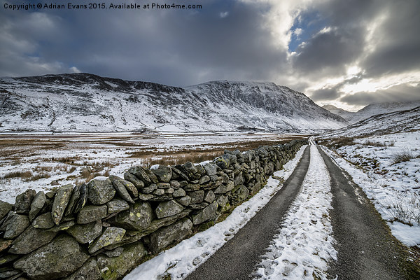 Nant Ffrancon Pass Picture Board by Adrian Evans