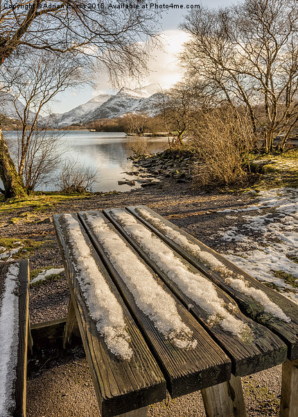 Snowdon And Padarn Lake Llanberis Picture Board by Adrian Evans