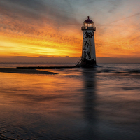Buy canvas prints of The Abandoned Talacre Lighthouse by Adrian Evans