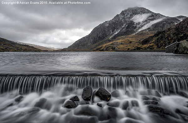 The Weir Ogwen Lake Snowdonia  Picture Board by Adrian Evans