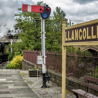 Buy canvas prints of Llangollen Railway Station by Adrian Evans