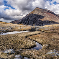 Buy canvas prints of Pen yr Ole Wen Mountain by Adrian Evans