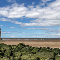 Buy canvas prints of New Brighton Lighthouse  by Adrian Evans