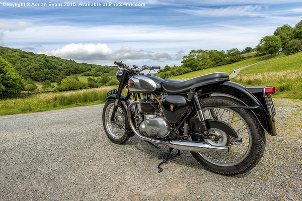 1961 BSA 650cc Motorcycle  Picture Board by Adrian Evans