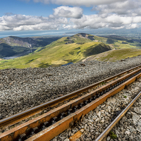 Buy canvas prints of Snowdon Mountain Railway Llanberis by Adrian Evans