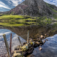 Buy canvas prints of Tryfan Reflections by Adrian Evans
