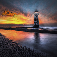Buy canvas prints of The Abandoned Talacre Lighthouse  by Adrian Evans
