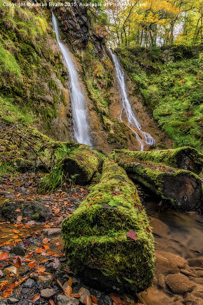 Grey Mares Tail Waterfall Picture Board by Adrian Evans