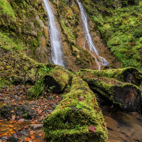 Buy canvas prints of Grey Mares Tail Waterfall by Adrian Evans