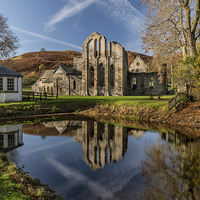 Buy canvas prints of Abbey Reflection by Adrian Evans