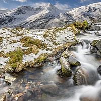 Buy canvas prints of Winter Landscape Snowdonia Wales by Adrian Evans