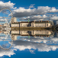 Buy canvas prints of London Eye River Thames by Adrian Evans