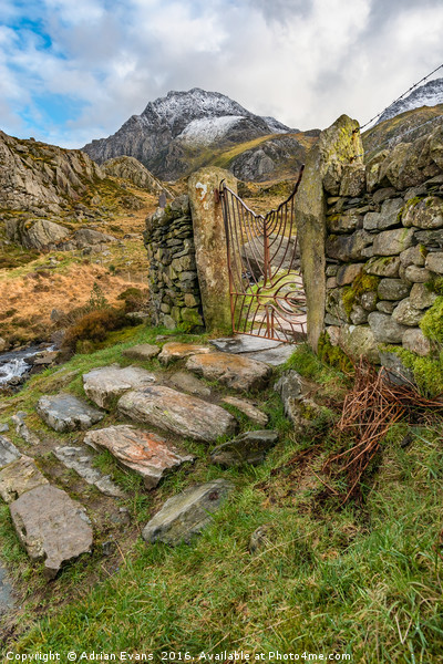  Iron Gate Cwm Idwal Wales Picture Board by Adrian Evans