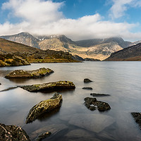 Buy canvas prints of Ogwen Lake Snowdonia Wales by Adrian Evans