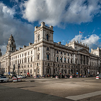 Buy canvas prints of Her Majestys Treasury London by Adrian Evans