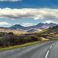 Buy canvas prints of The Winding Road Snowdonia  by Adrian Evans