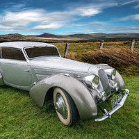 Buy canvas prints of Talbot Darracq Vintage Car Wales by Adrian Evans