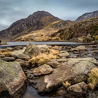 Buy canvas prints of Tryfan Mountain Wales by Adrian Evans