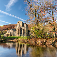 Buy canvas prints of Valle Crucis Abbey Llangollen by Adrian Evans
