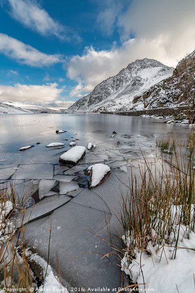 Ogwen Lake Snowdonia Wales  Picture Board by Adrian Evans