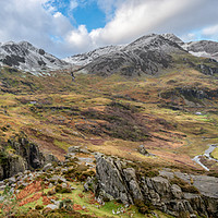Buy canvas prints of Nant Ffrancon Pass Snowdonia Wales by Adrian Evans