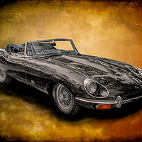 Buy canvas prints of Jaguar E-Type by Adrian Evans