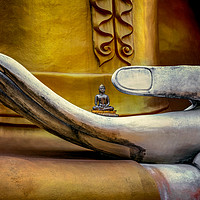 Buy canvas prints of Hand of Buddha Thailand by Adrian Evans