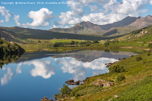 The Snowdon Horseshoe Picture Board by Adrian Evans