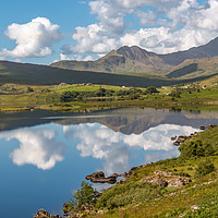 Buy canvas prints of The Snowdon Horseshoe by Adrian Evans
