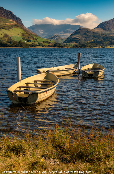 Snowdon from Llyn Nantlle Picture Board by Adrian Evans