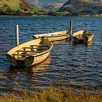 Buy canvas prints of Snowdon from Llyn Nantlle by Adrian Evans