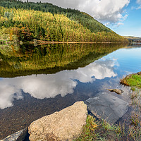 Buy canvas prints of Geirionydd Lake Wales by Adrian Evans