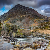 Buy canvas prints of Pen yr Ole Wen Mountain Wales by Adrian Evans