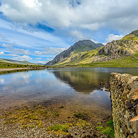Buy canvas prints of Idwal Lake Snowdonia by Adrian Evans