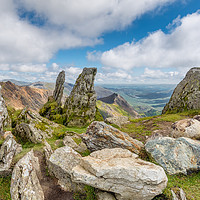 Buy canvas prints of View from the Snowdon Summit by Adrian Evans