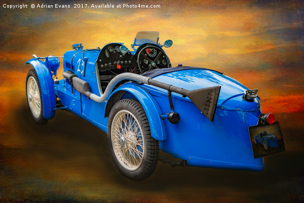 MG Sports Car Picture Board by Adrian Evans