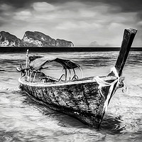 Buy canvas prints of Longtail Boat Thailand by Adrian Evans