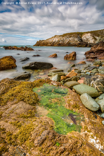 Rhoscolyn Coastline Anglesey Picture Board by Adrian Evans