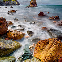 Buy canvas prints of Rhoscolyn Rocky Coastline  by Adrian Evans