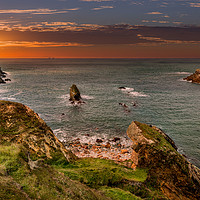 Buy canvas prints of Rhoscolyn Sunset Bay by Adrian Evans