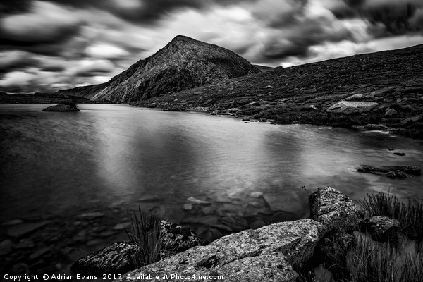 Lake Idwal Snowdonia Picture Board by Adrian Evans