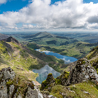 Buy canvas prints of Mountain and Lakes Snowdonia  by Adrian Evans